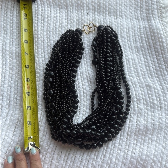 Elegant Black Multi-Strand Necklace - Picture 5 of 5